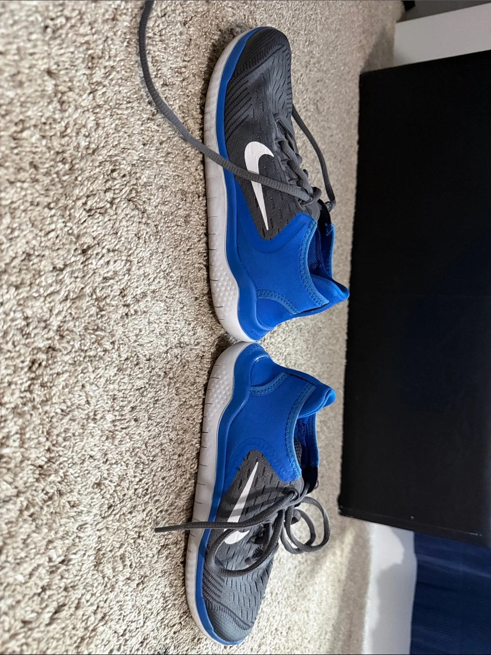 Kids Blue Athletic Slip-On Sneakers